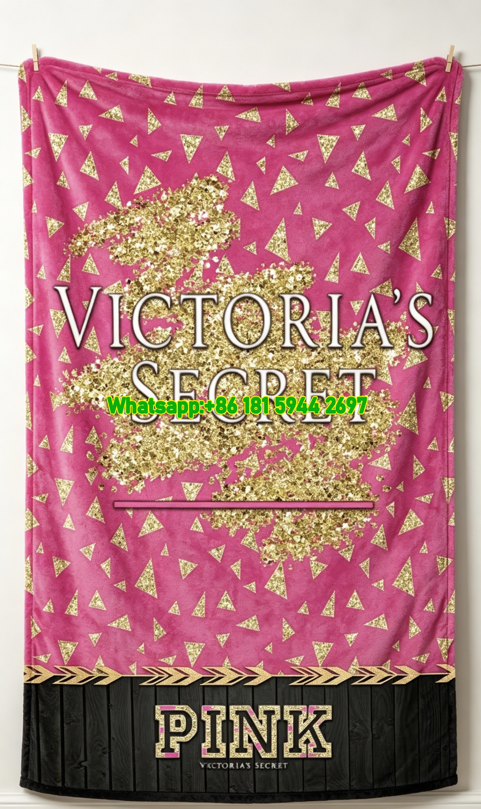 Victoria's Secret Fashion Show London 2014 Flannel Fleece Throw Blanket V029